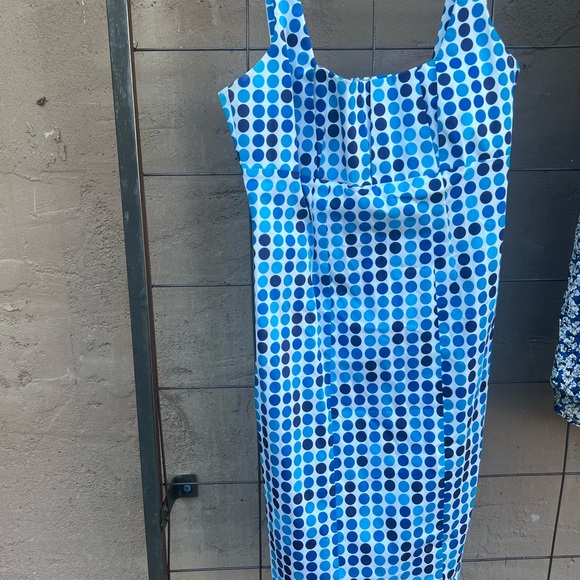 Calvin Klein Dresses & Skirts - **** SOLD **** Calvin Klein Polka Dot Sleeveless Dress Size 6